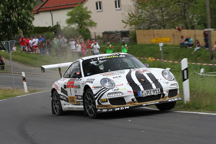 Ruben und Petra Zeltner, Sieger der 54. S-DMV Thüringen Rallye 2015